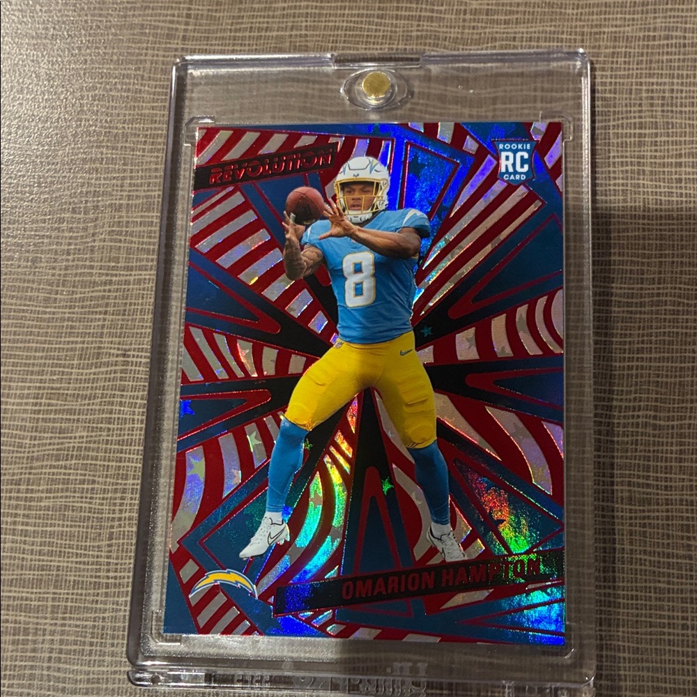 Omarion Hampton Rookie Card Astro Level Chargers